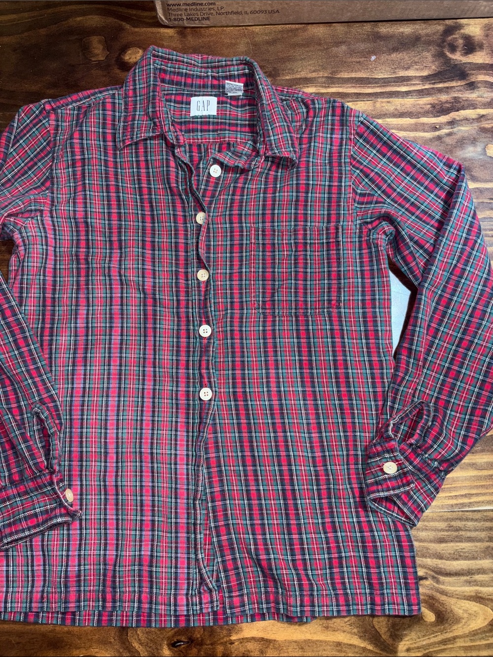 Vintage 90s GAP Plaid Flannel Shirt Men’s Large Tartan